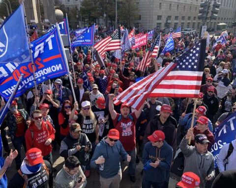 Trump Supporters March