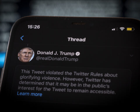 Twitter screens US president Donald Trump tweet glorifying violence