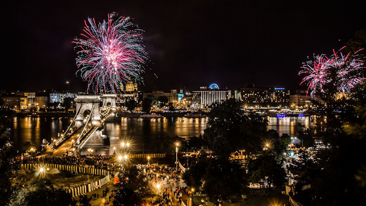 Budapest fireworks