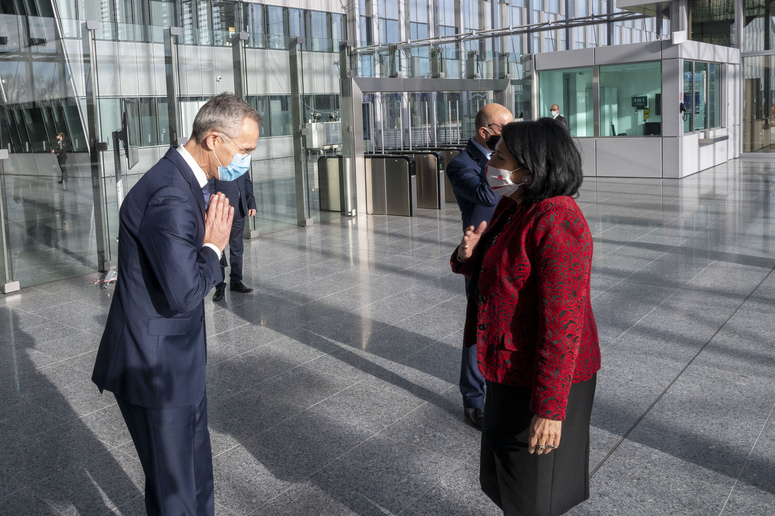 The President of Georgia visits NATO