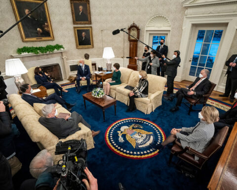 President Biden And VP Harris Meet With GOP Senators To Discuss American Rescue Plan