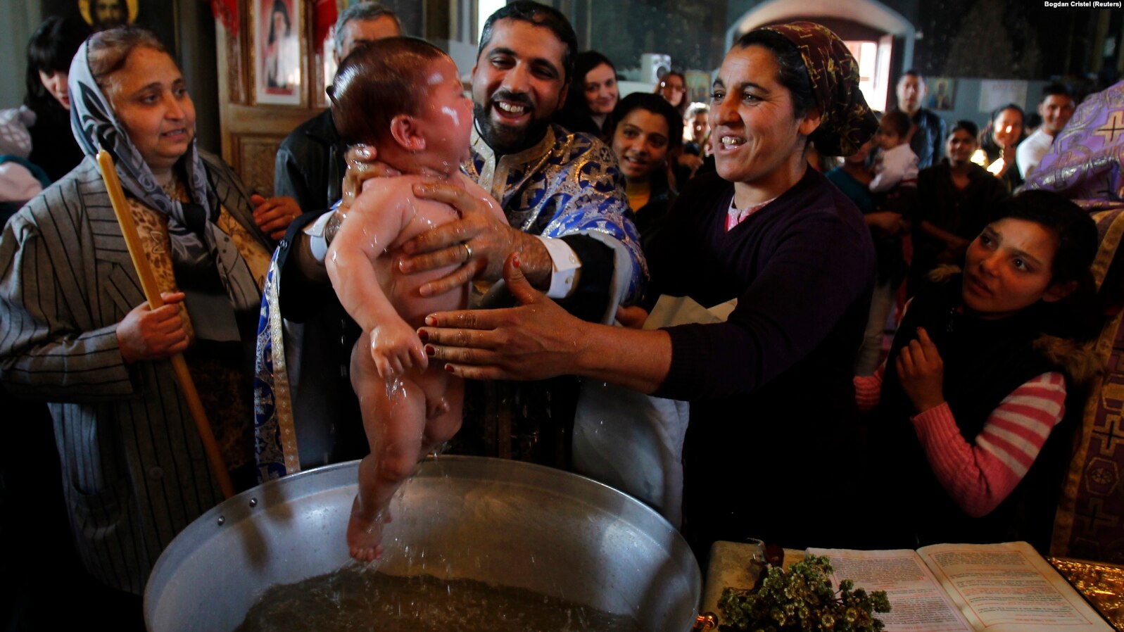 Baptisms are performed