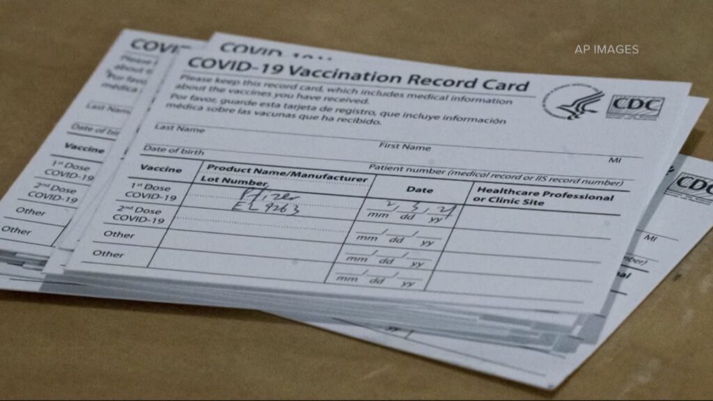 Your vaccination card