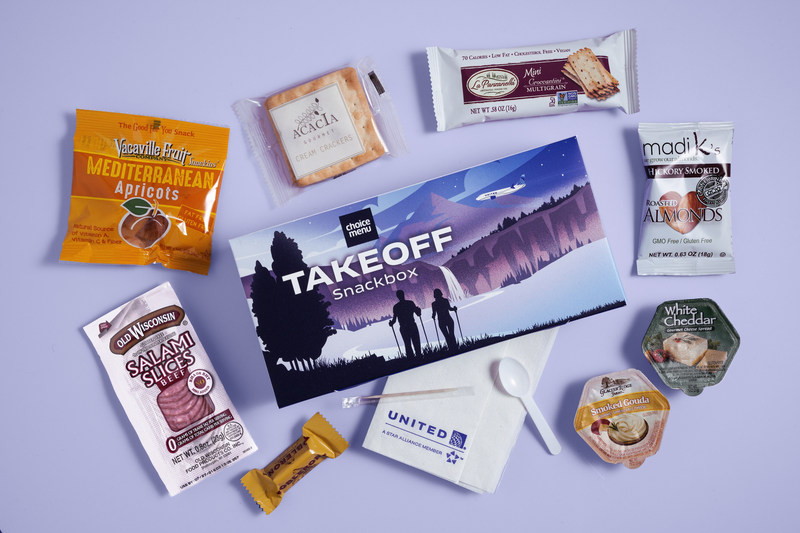 United Airlines Beer Wine Snacks