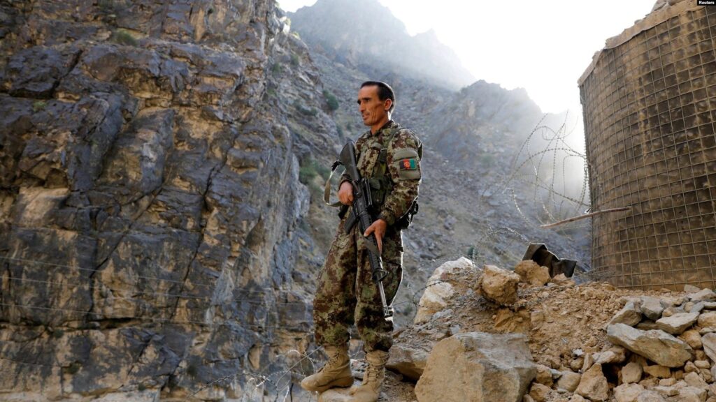 Afghan government soldier