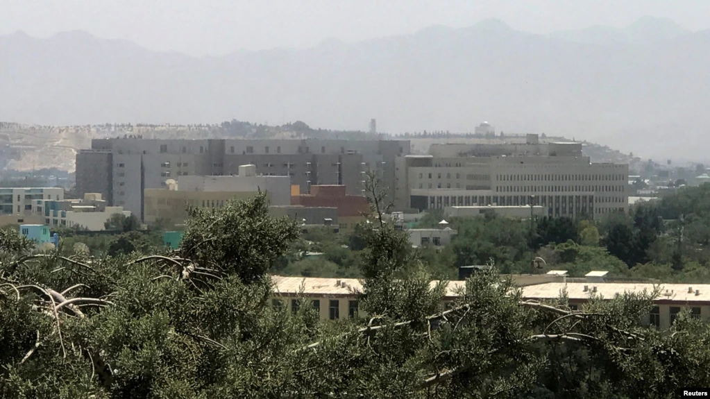 The U.S. Embassy building in Kabul
