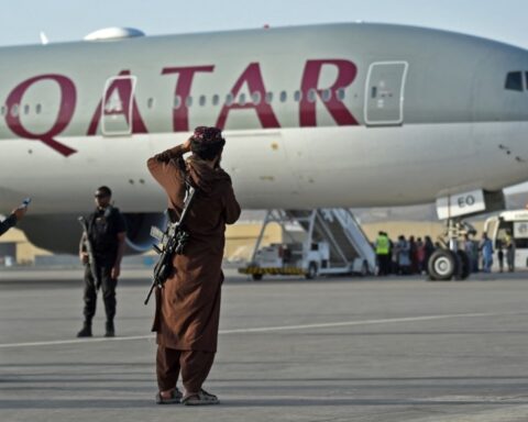 Commercial Flight Departs Afghanistan