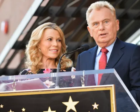 Pat Sajak and Vanna White