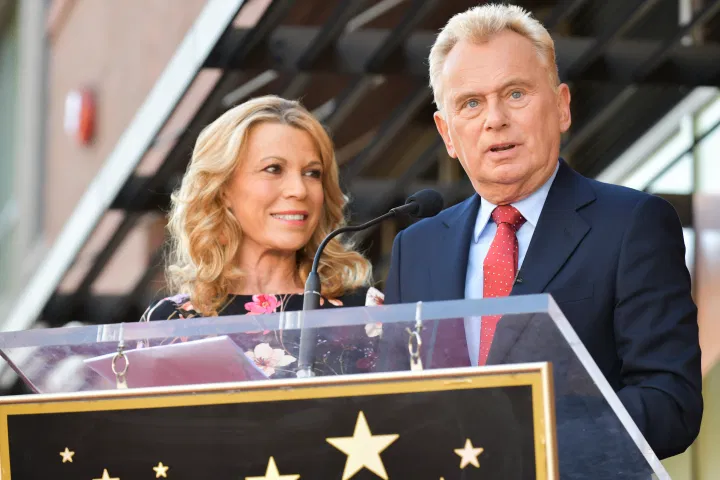 Pat Sajak and Vanna White