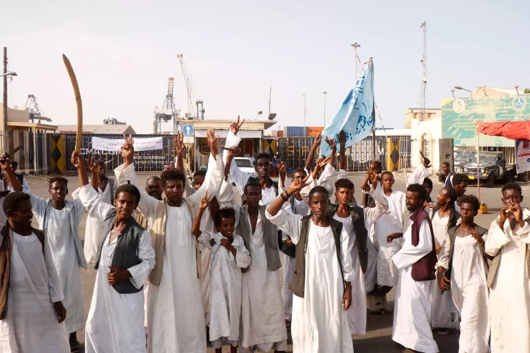 Sudanese protesters