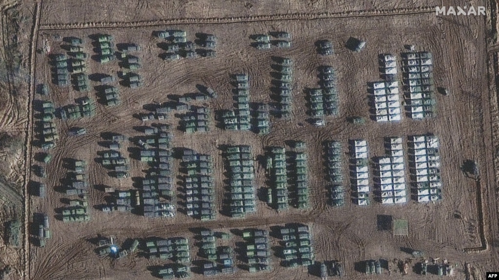 satellite image released by Maxar Technologies