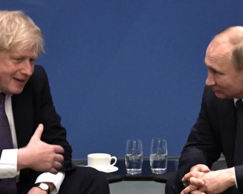 British Prime Minister Boris Johnson, Vladimir Putin