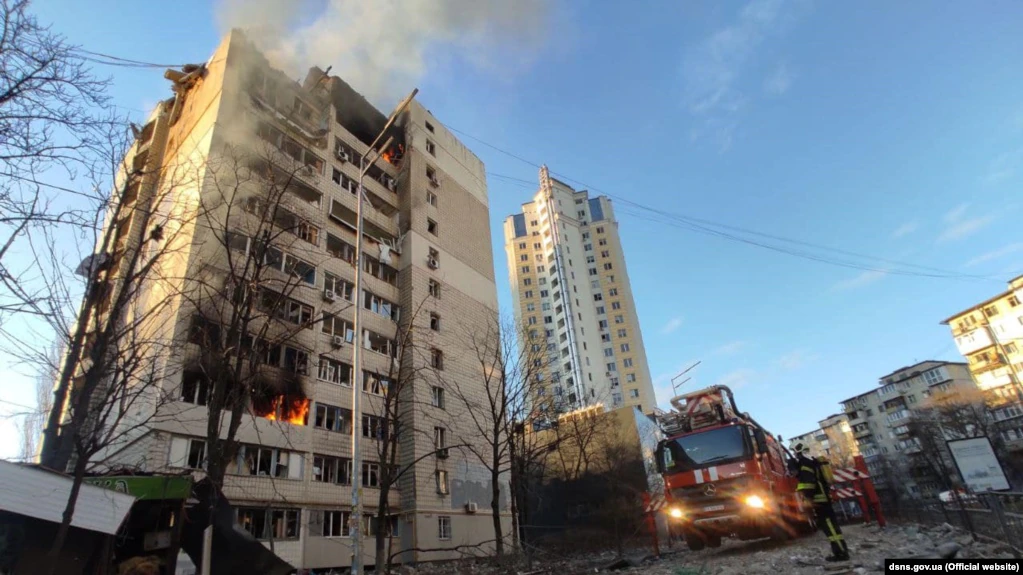 Emergency services work Ukraine