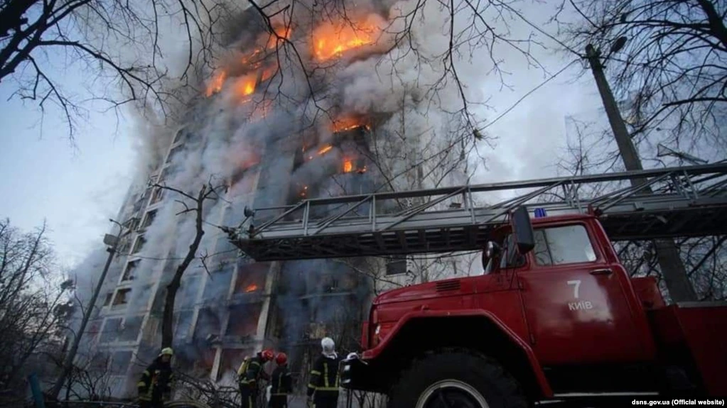 Firefighters in Kiev