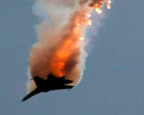 Russian plane firing