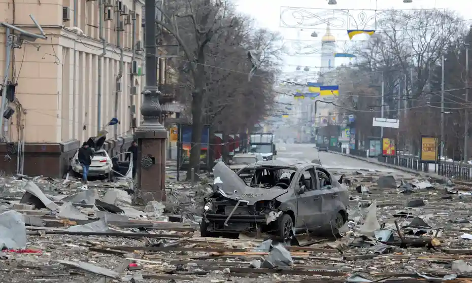 Shells Strike Kyiv