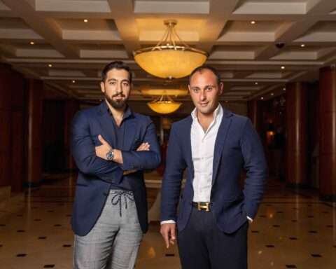 Irakli Papiashvili (left) and Giorgi Chikvaidze