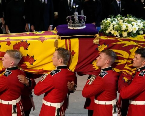 Pallbearers from the Queen's Company