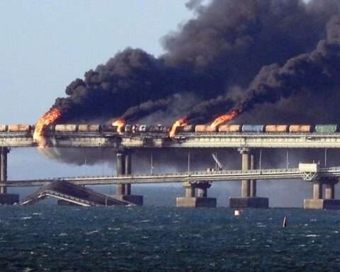 Crimea Bridge over the Kerch Strait