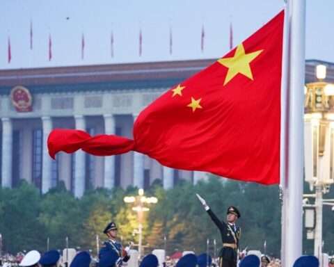 the Chinese honor guard