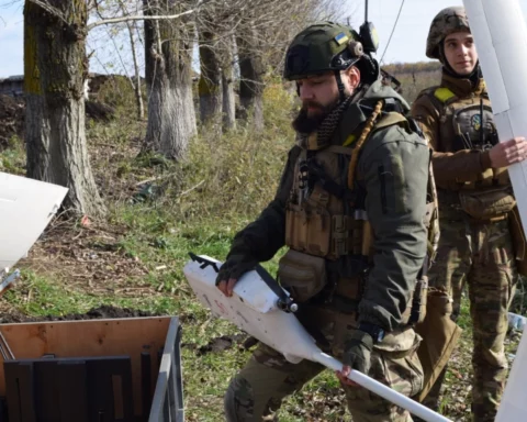 Ukrainian drone operators