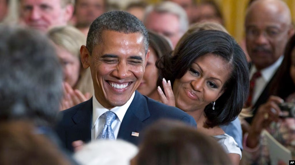 President Barack Obama and first lady Michelle Obama