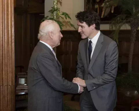 Justin Trudeau and King Charles III