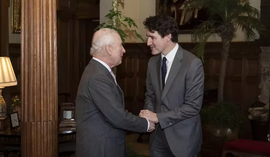 Justin Trudeau and King Charles III