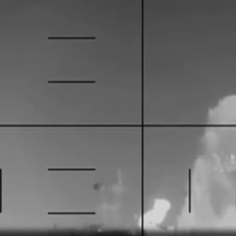 photo shows US torpedo slamming into Iranian warship